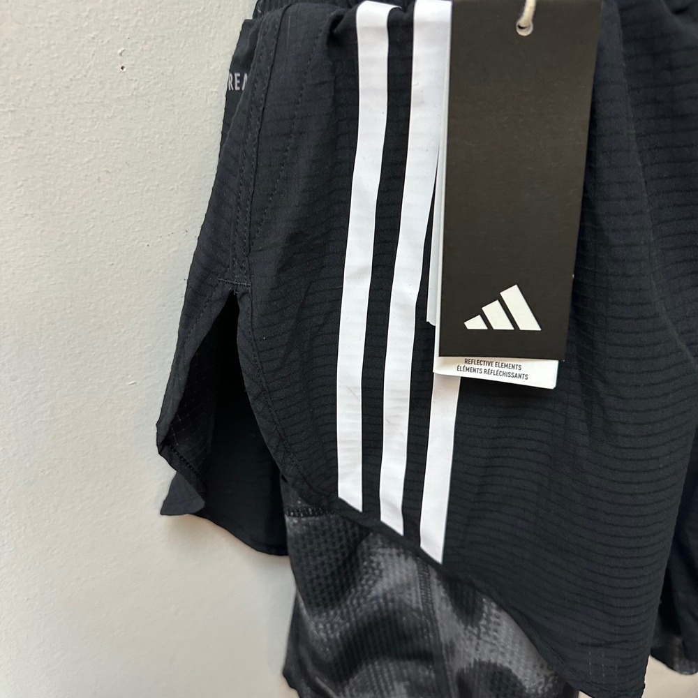 Adidas Womens Own the Run AOP Running Suit Black IK5010 Size L New - Picture 14 of 15
